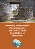 Assessing Independent Commissions in the COPAC Draft Constitution of Zimbabwe