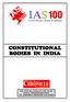 CONSTITUTIONAL BODIES IN INDIA