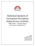 Statistical Analysis of Corruption Perception Index across countries
