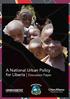 A National Urban Policy for Liberia Discussion Paper