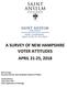 A SURVEY OF NEW HAMPSHIRE VOTER ATTITUDES APRIL 21-25, 2018