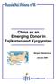 China as an Emerging Donor in Tajikistan and Kyrgyzstan