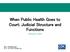 When Public Health Goes to Court: Judicial Structure and Functions