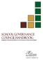 School Governance Council Handbook: Regulations & Procedures for Effective Local Governance of Charter System Schools