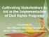 Cultivating Stakeholders to Aid in the Implementation of Civil Rights Programs