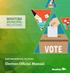MANITOBA MUNICIPAL RELATIONS. Election Official Manual