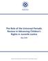 The Role of the Universal Periodic Review in Advancing Children s Rights in Juvenile Justice May 2018
