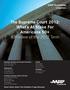 The Supreme Court 2012: What s At Stake For Americans 50+ A Preview of the 2012 Term