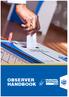 Observer Handbook 2016 Municipal Elections OBSERVER HANDBOOK