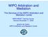 WIPO Arbitration and Mediation