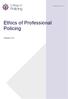 Ethics of Professional Policing. Version 2.3