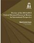 Preview of the Federal Electoral Process in Mexico: An International Perspective Manuel González Oropeza