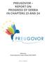 PREUGOVOR REPORT ON PROGRESS OF SERBIA IN CHAPTERS 23 AND 24