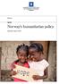 Norway s humanitarian policy