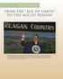 FROM THE AGE OF LIMITS TO THE AGE OF REAGAN