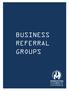 BUSINESS REFERRAL GROUPS