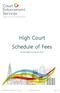 High Court Schedule of Fees