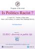 Is Politics Racist? ELREC- diversity in public life. Program of the event