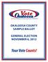 Paul Lux, Okaloosa County Supervisor of Elections. november 6, Your Vote Counts!