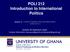 POLI 212 Introduction to International Politics