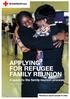 This guide has been given to you because you have asked us about refugee family reunion. This guide will help you understand: