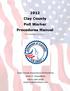 2012 Clay County Poll Worker Procedures Manual