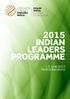 2015 INDIAN LEADERS PROGRAMME