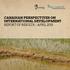 CANADIAN PERSPECTIVES ON INTERNATIONAL DEVELOPMENT REPORT OF RESULTS APRIL 2015