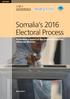 Somalia s 2016 Electoral Process