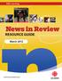 News in Review. Resource Guide. March 2012