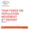 TASK FORCE ON POPULATION MOVEMENT 8 TH REPORT April, 2016