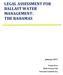 LEGAL ASSESSMENT FOR BALLAST WATER MANAGEMENT: THE BAHAMAS