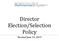 Director Election/Selection Policy