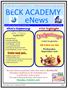 BECK ACADEMY enews. What s Happening. PTSA Highlight. All orders are due Wednesday, September 21st