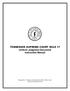 TENNESSEE SUPREME COURT RULE 17 Uniform Judgment Document Instruction Manual