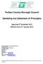 Torfaen County Borough Council. Gambling Act Statement of Principles