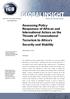 Assessing Policy Responses of African and International Actors on the Threats of Transnational Terrorism to Africa s Security and Stability