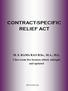 CONTRACT-SPECIFIC RELIEF ACT