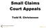 Small Claims Court Appeals