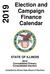 Election and Campaign Finance Calendar