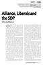 Alliance, Liberals and the SDP