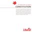 CONSTITUTION THE LIBERAL PARTY OF CANADA