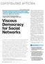 Viscous Democracy for Social Networks