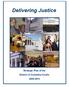 Delivering Justice Strategic Plan of the District of Columbia Courts