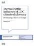 Increasing the influence of LDC climate diplomacy
