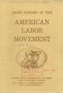 AMERICAN LABOR MOVEMENT / q57 ffewv. s,,n