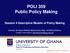 POLI 359 Public Policy Making