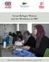 Syrian Refugee Women and the Workforce in 2017