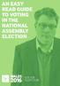 AN EASY READ GUIDE TO VOTING IN THE NATIONAL ASSEMBLY ELECTION