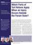 Which Parts of Tort Reform Apply When an Injury Occurs Outside the Forum State?